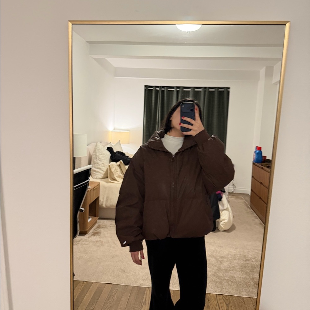 SET Active Chocolate Brown Puffer Jacket